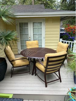 5 Piece Winston brand Aluminum Outdoor Patio Dining Set