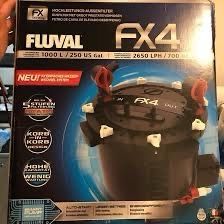 NIB Fluval Fx4 Aquarium Canister Filter With Media