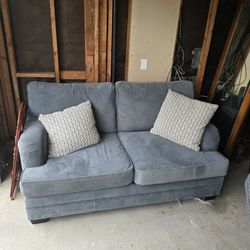 Couch, 2 Swivel Rocker Chairs & Recliner 