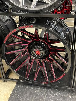Tough 20" off-road rims for heavy towing vehicles Vehicle Fitment: Rescue your work truck from looking like a plain-Jane contractor special with a ru