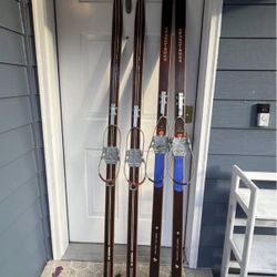 Vintage Skis/ Camping/ Home Decor 