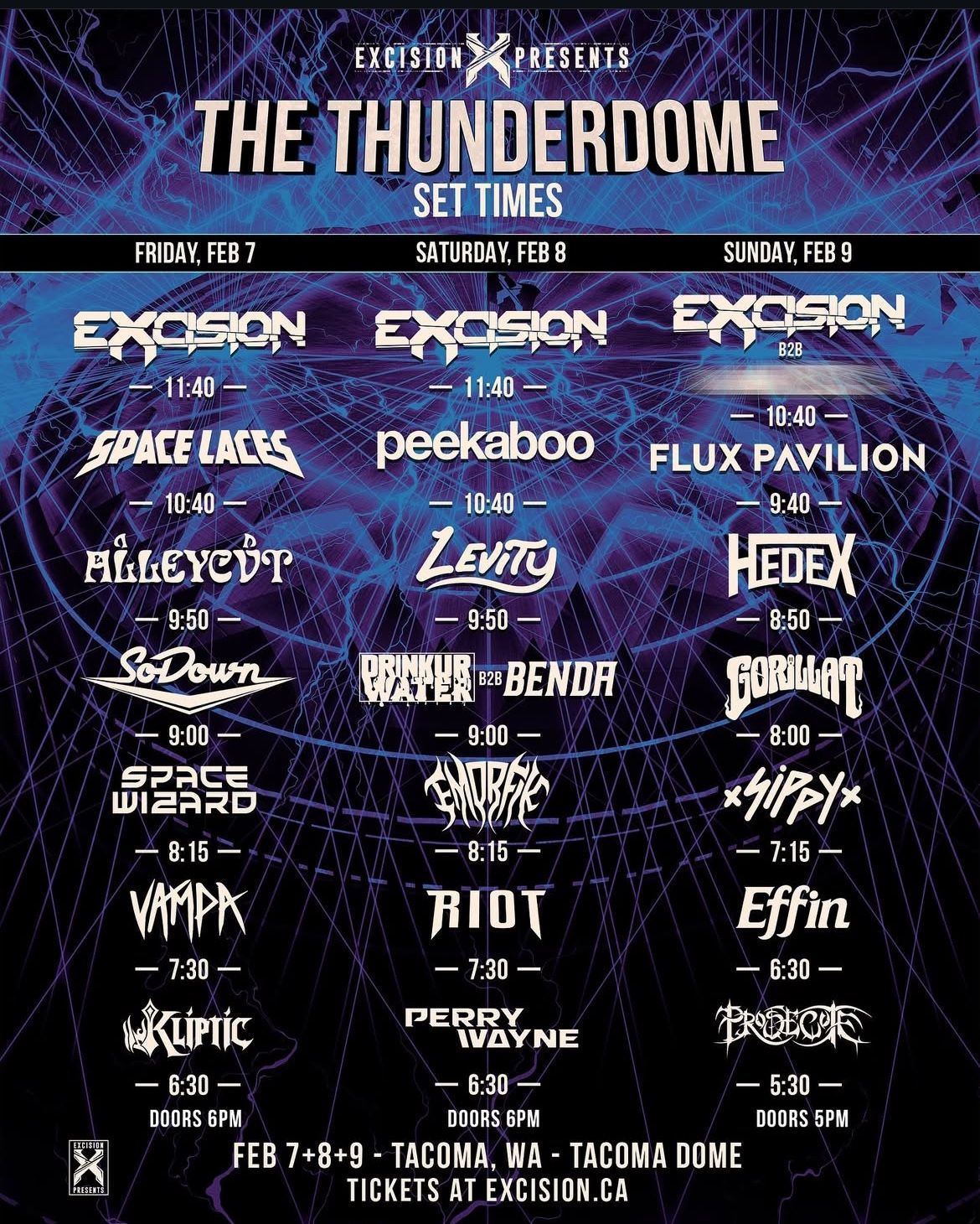 Thunderdome 3-day Wristband