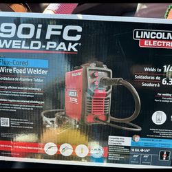 New Unopened Lincoln Electric Welder 90I FC Weld pack
