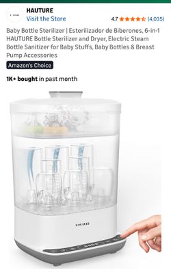 NIB HAUTURE baby bottle sterilizer/dryer