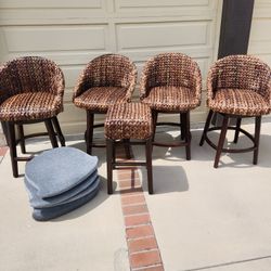 Counter Stools POTTERY BARN Seagrass Swivel