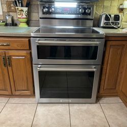 KitchenAid Electric Oven Dual Cavity 5 Burner 