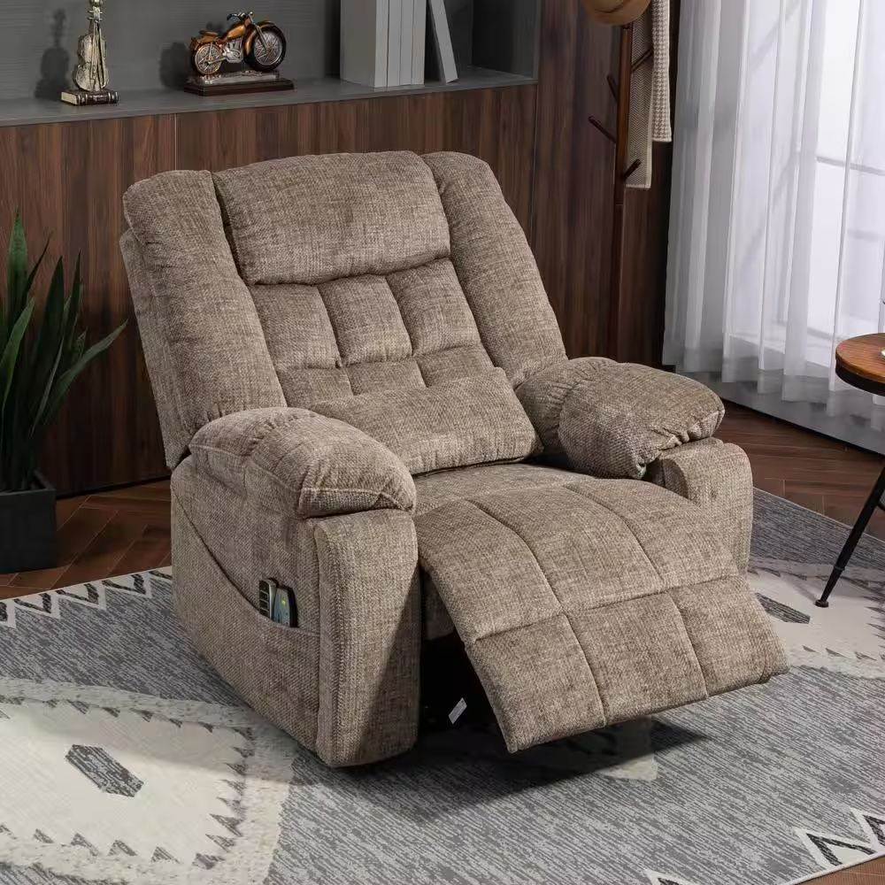 27in Extra Wide Recliner Chair Lazy sofa. For Oversized Power Lift Chair with Heat and Massage 