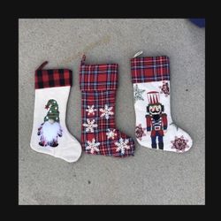 Christmas Stocking Set Of 3
