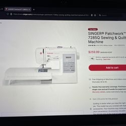 SINGER Patchwork 7285Q Sewing & Quilting Machine