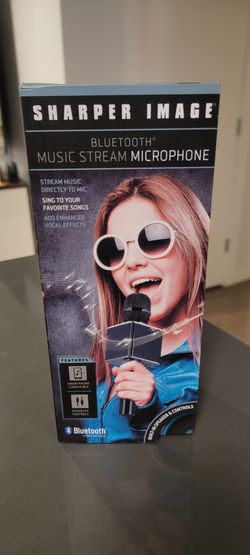 Sharper Image Bluetooth Music Stream Microphone