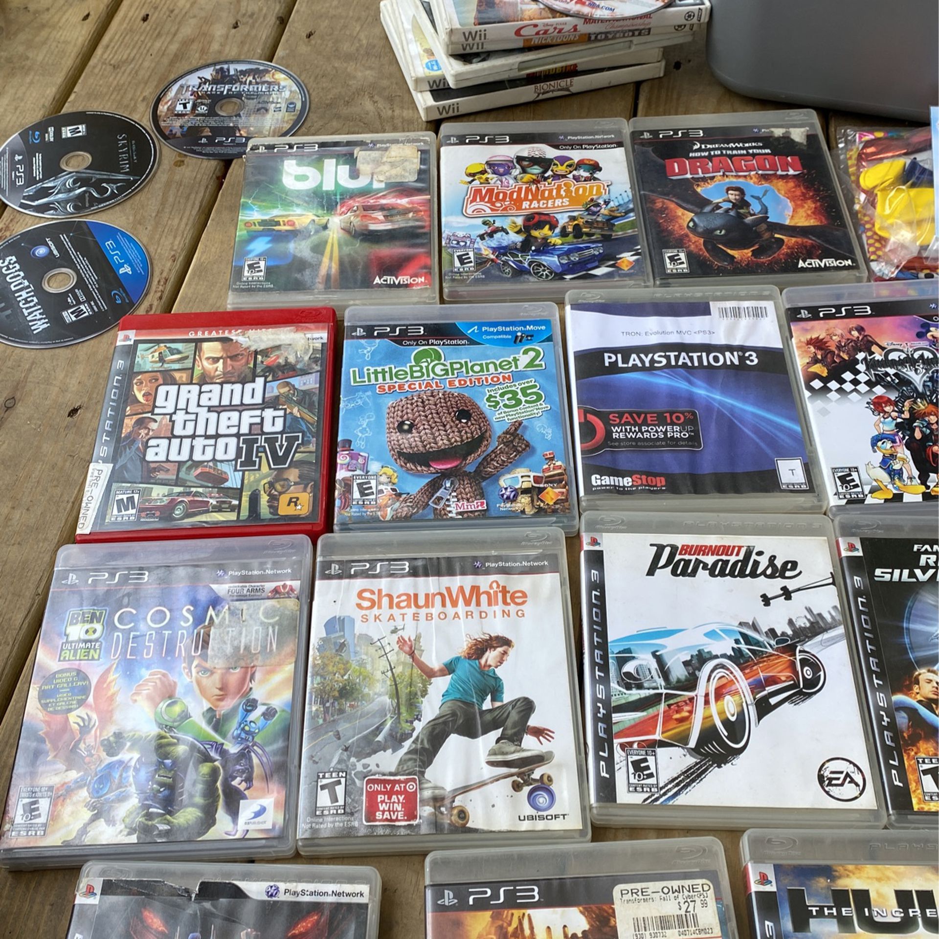 PlayStation 3 Games /Xbox 360 And Wii 