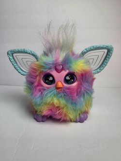 Furby 2023 Hasbro Rainbow Tie Dye Electronic Talking Toy ~ Works Great!