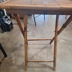 Vintage Bamboo Folding Table