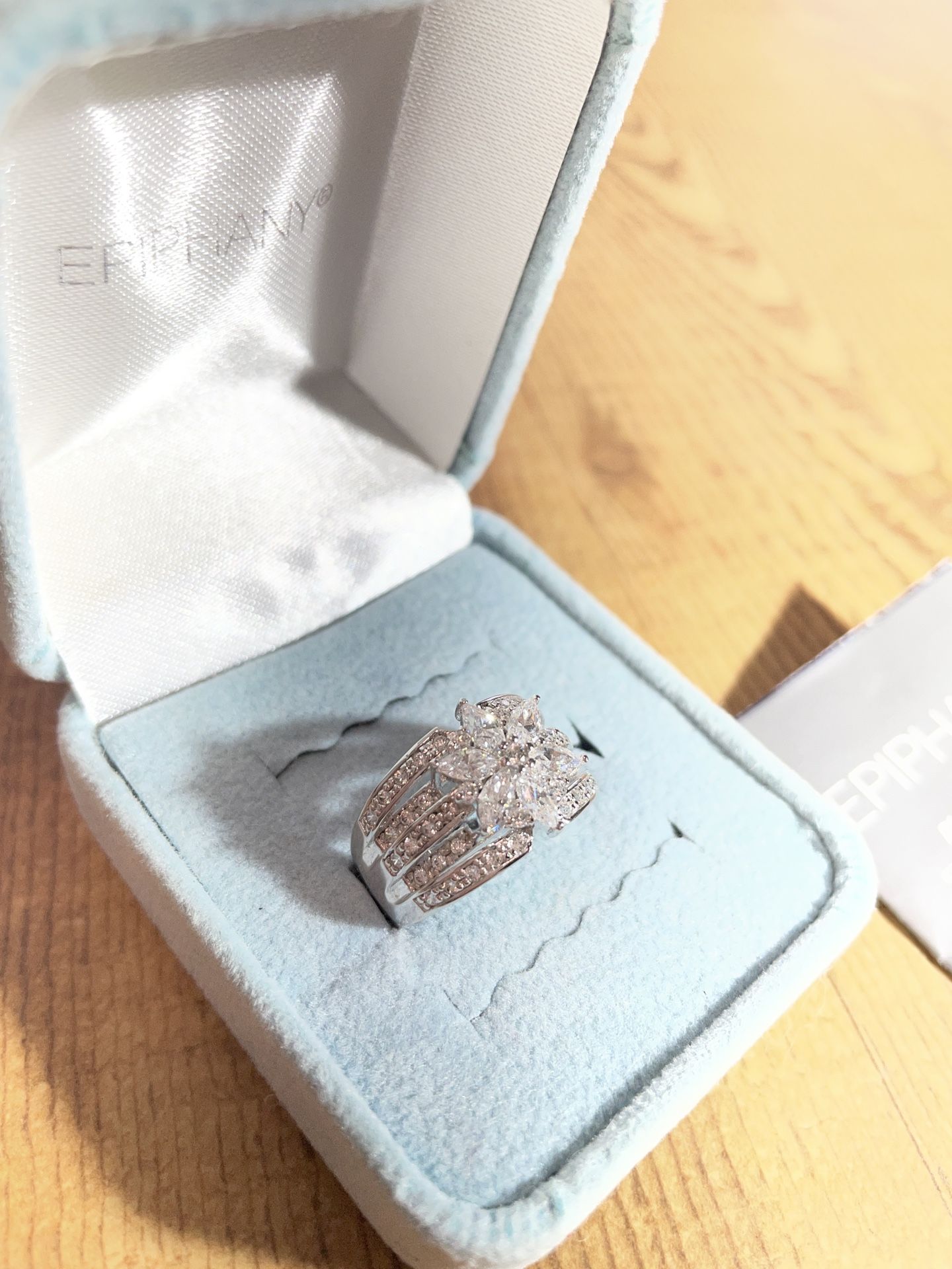 Epiphany CZ Platinum Clad Ring