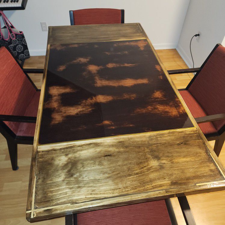Custom table and 4 chairs FREE