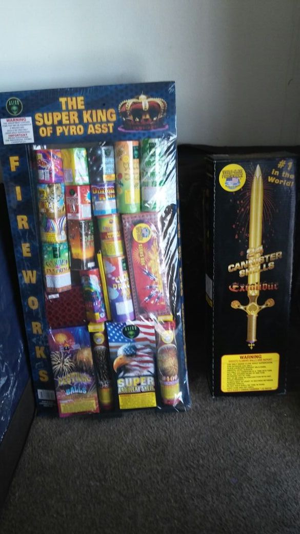 Excalibur and super king of pyro assortment