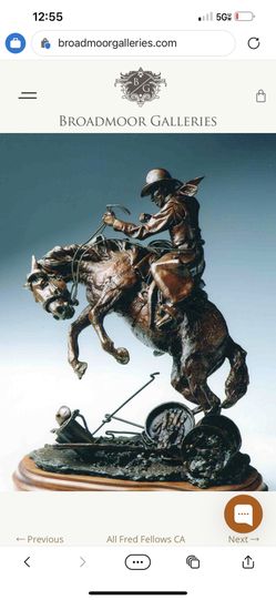 Fred Fellows Limited Edition Bronze-“Change In Menu”