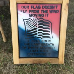 Patriotic Flag Sign