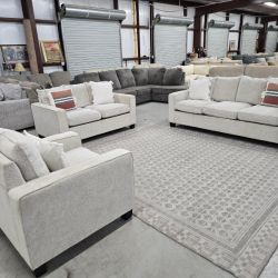 Beige 3-Piece set of couch, loveseat & a chair for sale 🚛 CAN DELIVER TODAY 🚚