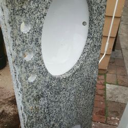 Granite Top Double Sink