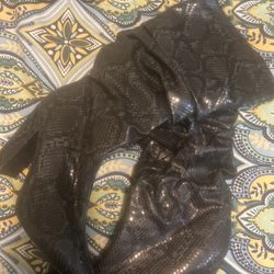 Snake Print Leather Boots