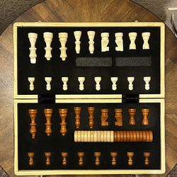 Vintage Chess/Checkers Board