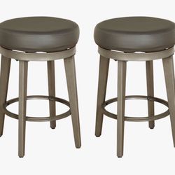 "Three Posts Gadberry Swivel 30.5'" Bar Stool (Set of 2)"BLACK