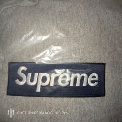 Supreme Box Logo Hooded Sweatshirt Heather Grey Fw25