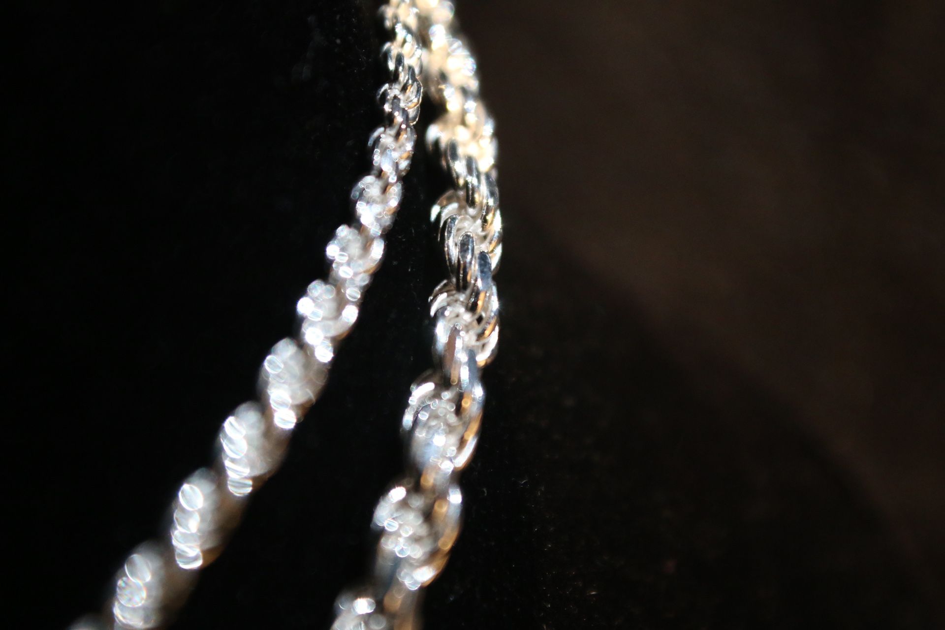 3 MM Silver Rope Chain 