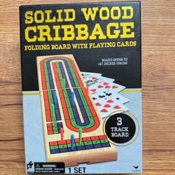Solid Wood Cribbage Game