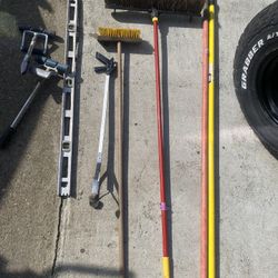 Wall roller / harper brush / broom / $15 each