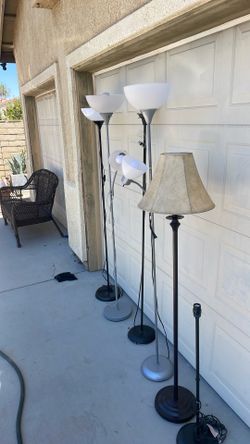 5 Floor Lamps In Great Shape $15 Each One they All Work Fine $15 Each
