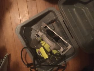 Ryobi corded circular saw with laser guide