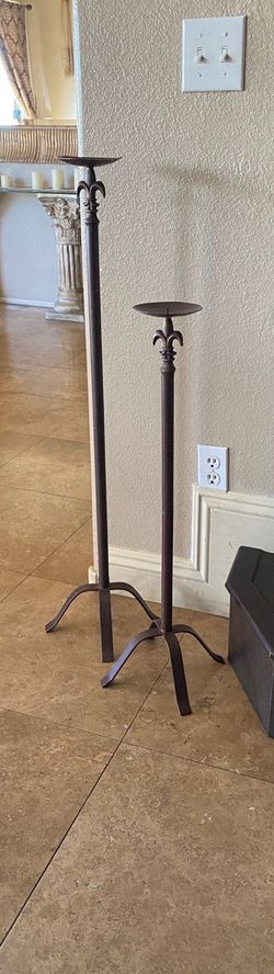 Set De Candeleros Metal De Home Interiors Cafés 30 Y 39 High