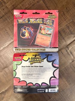 2026 Pokémon Mega Evolution Ascended Heroes Charmander Tech Sticker Collection