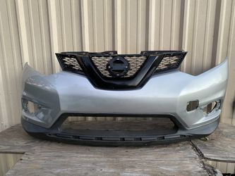 2014-2016 Nissan Rogue Front Bumper Y Grill Good Condition Nueva Paint