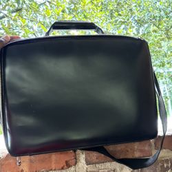 Vintage BALLY Classic Leather Laptop/Briefcase Made In Italy