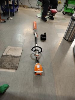 Stihl HLA 56 Trimmer With Charger And Battery Like New 