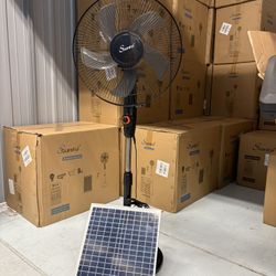 Solar Fan With Solar Panels 