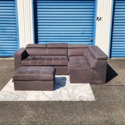 Sleeper Sofa + Ottoman + Storage FREE DELIVERY 