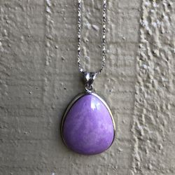 Phosphosiderite  Teardrop Necklace 18 Inch -NEW