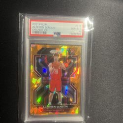 Alperen Sengun Rookie Card PSA 10 2021 Prizm Orange Ice 