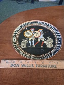 Metal painted plate