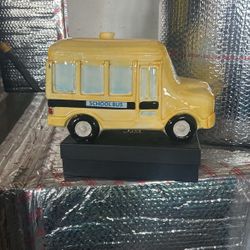 Antique school bus jar