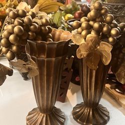 Homeinteriors Vases With Fake Grapes