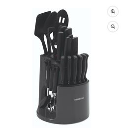 Farberware Kitchen Utensil Knife Set Black Block