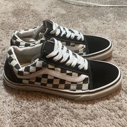 Vans Of The Wall SK8 Black And White Checkered Low Top Sneakers Unisex Size ; Men’s 6 / Women’s 7.5 US As Shown In Size Tag