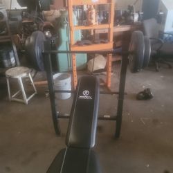 Marcy  Weight Bench Press With 100lb Weight 