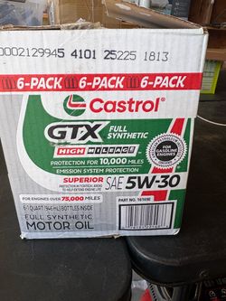 6 Pack Castrol 5W-30 Motor oil