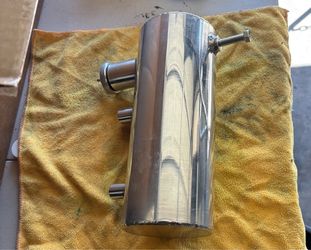 4x10 polished cylinder gas tank